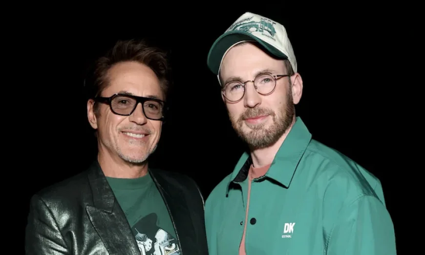 Robert Downey Jr. and Chris Evans Reunite at CinemaCon 2026 for ‘Avengers: Doomsday’