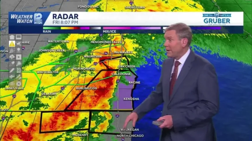 Tornado Warning Wisconsin as Friday Night Storms Shift the Risk Across Southeast Wisconsin
