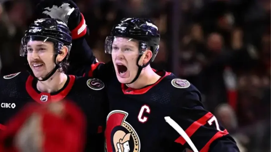 Brady Tkachuk near the playoff line as Ottawa closes the regular season