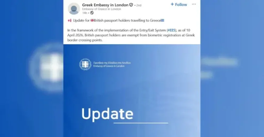 British Passport Holders Greece: 1 Major Change Under the EU Entry/Exit System