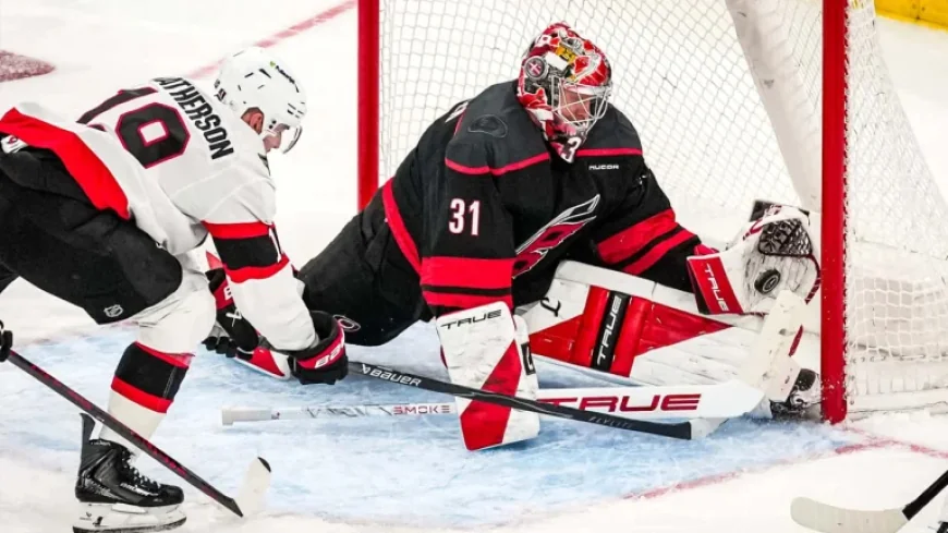 Andersen, Canes Dominate Sens in Game 1 Victory