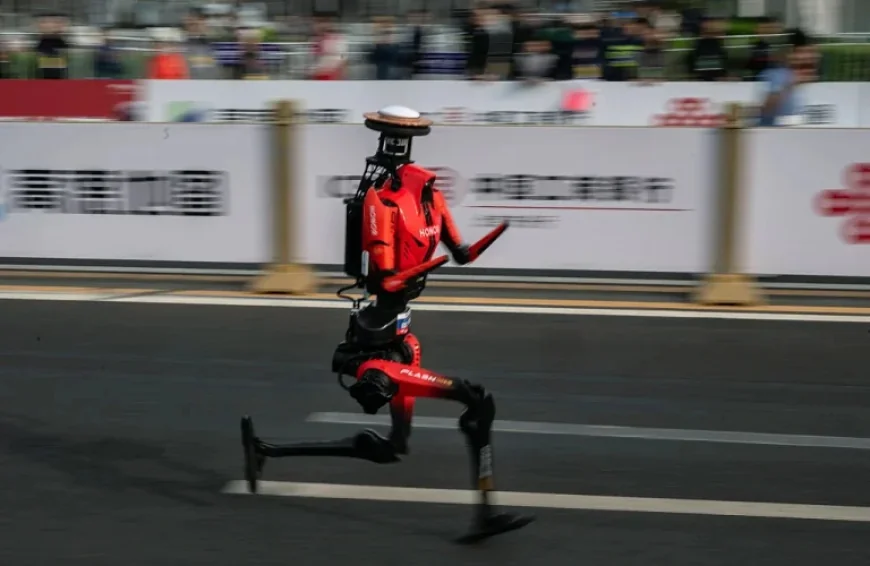 Robots Break Human Records in Beijing Half Marathon