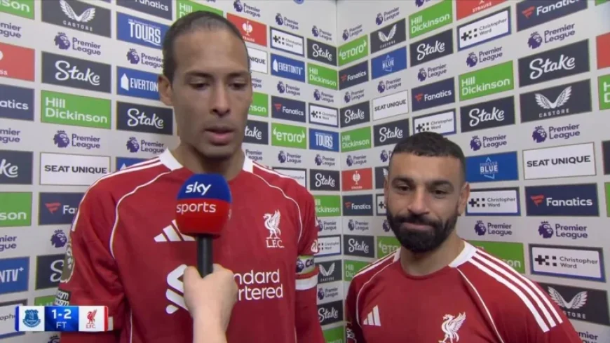 Virgil van Dijk’s Liverpool Tribute Moves Mohamed Salah After Everton Victory