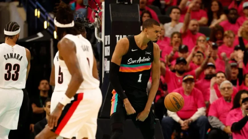 Victor Wembanyama Sets Playoff Record in Trail Blazers-Spurs Opener