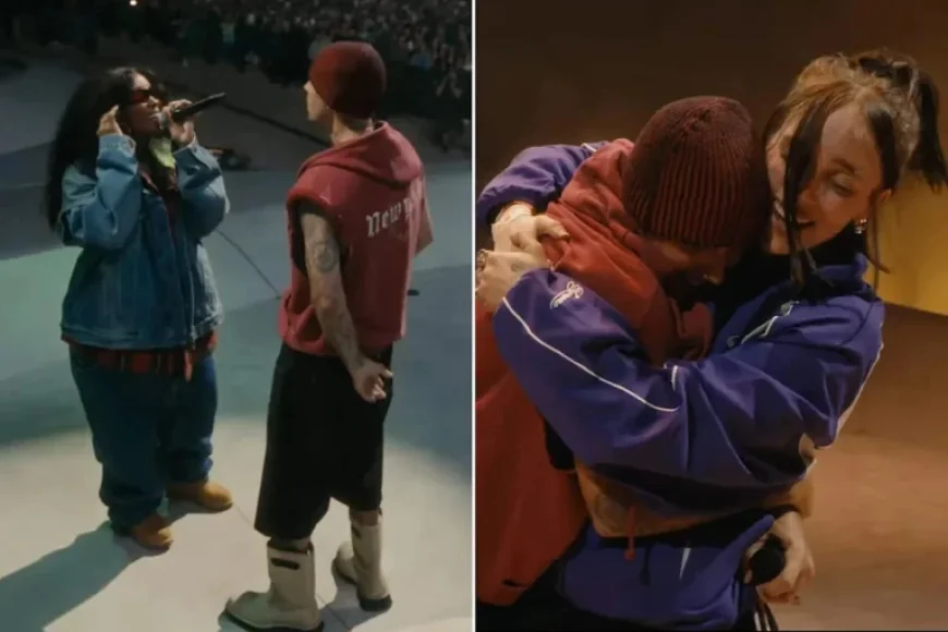 Justin Bieber Duets with Billie Eilish and SZA at Coachella Weekend 2