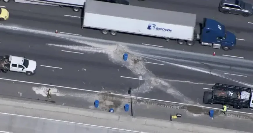 Interstate 75 Hazmat Spill in Cobb County Leaves Drivers Waiting, Not Hurt