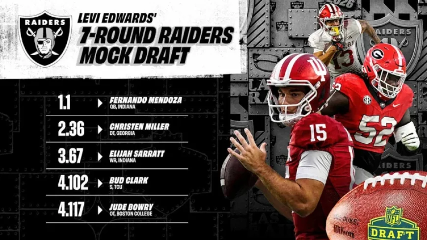 Levi Edwards’ 2026 Raiders 7-Round Mock Draft Predictions