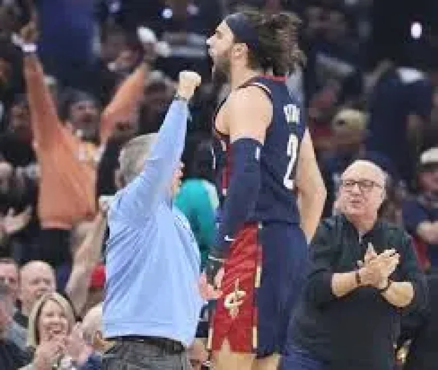 Tony Brothers and the Cavaliers after a Game 1 scare