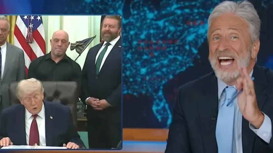Jon Stewart Shocked by Trump’s Unusual Oval Office Incident