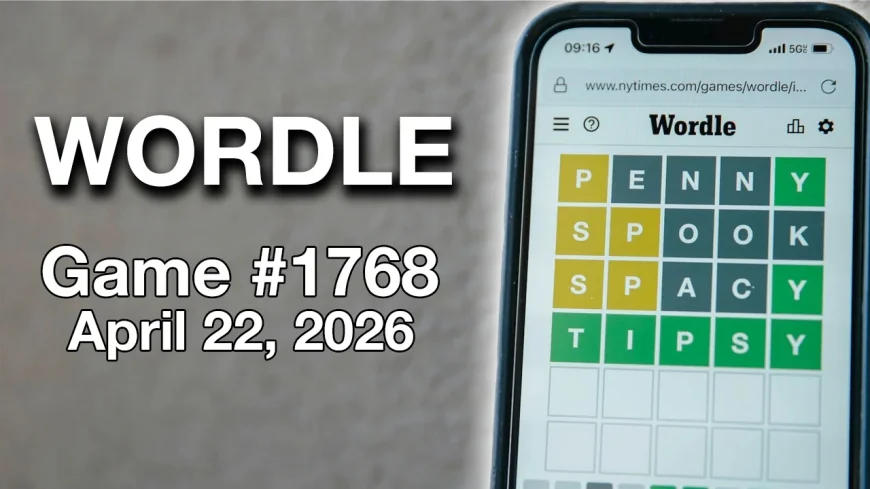 Wordle Today Answer #1768 (April 22, 2026): The Solution Is SNORE