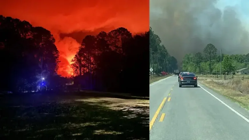 Wildfire Georgia Forces School Closure, Mandatory Evacuations in Brantley County