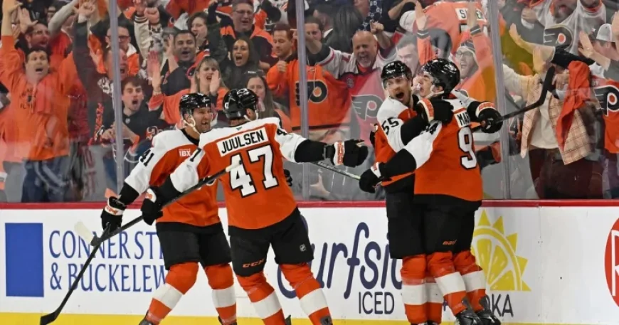 Flyers Dominate Penguins 5-2 in Philly’s Triumphant Playoff Return