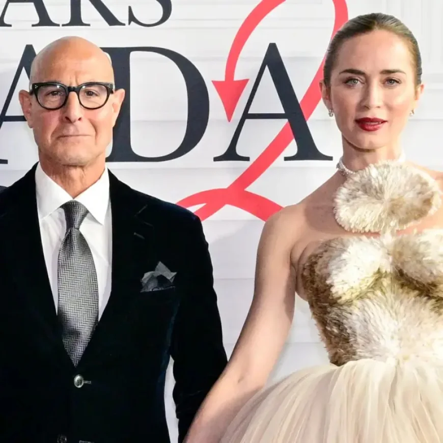 Felicity Blunt: Stanley Tucci jokes fuel fresh attention on the Devil Wears Prada 2 set