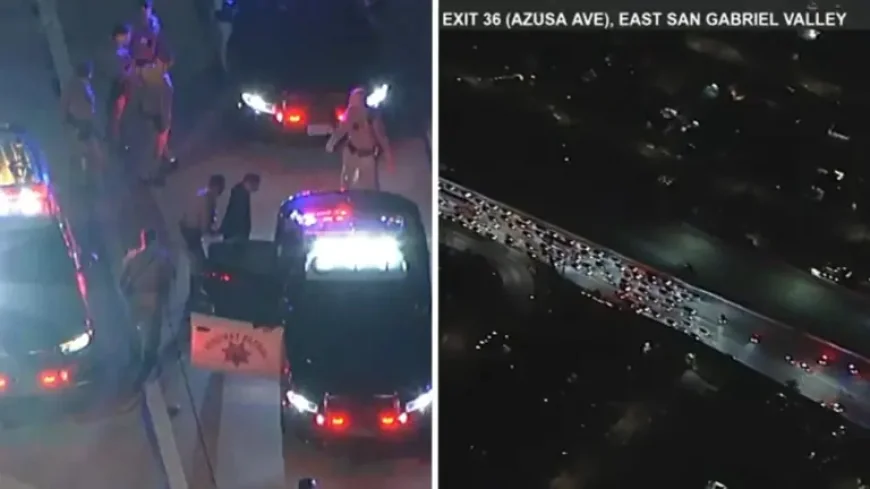 Ktla: How a sudden freeway stop ended one high-speed chase across Los Angeles