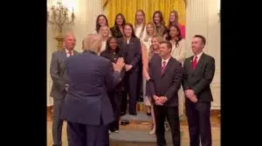 Trump Tennis Photo Sparks Backlash as White House Ceremony Turns Political