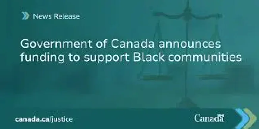 Government Of Canada Announces $8.6 Million for Black Communities — A Funding Move That Raises Bigger Questions