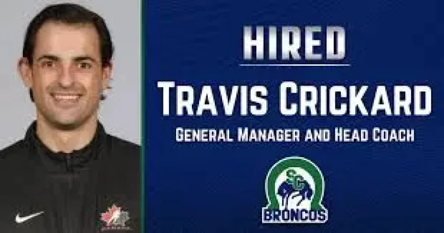 Travis Crickard and the Swift Current Broncos after the shift