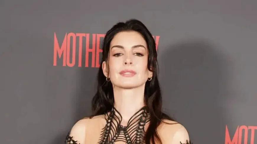 Anne Hathaway and the power of a daring black dress at a London screening