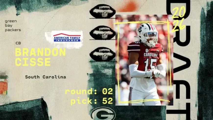 2026 NFL Draft: Packers Select Brandon Cisse in Second Round, No. 52 Overall
