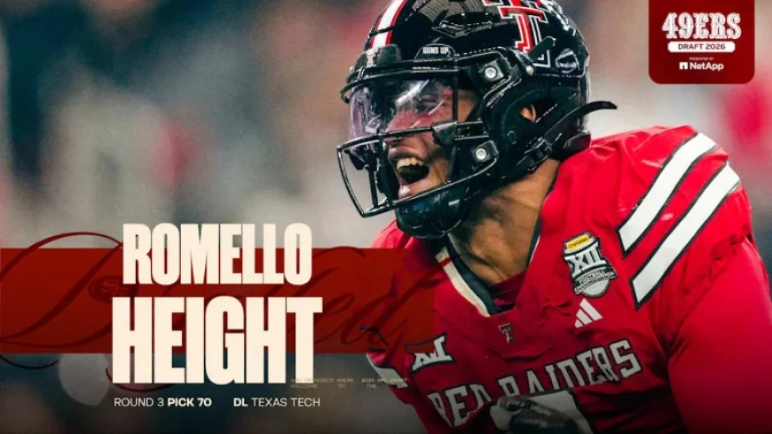 49ers Draft DL Romello Height at No. 70 in 2026 NFL Draft