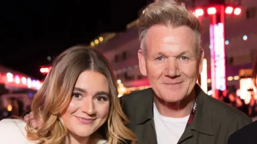 Tilly Ramsay and Gordon Ramsay share a proud London Marathon moment