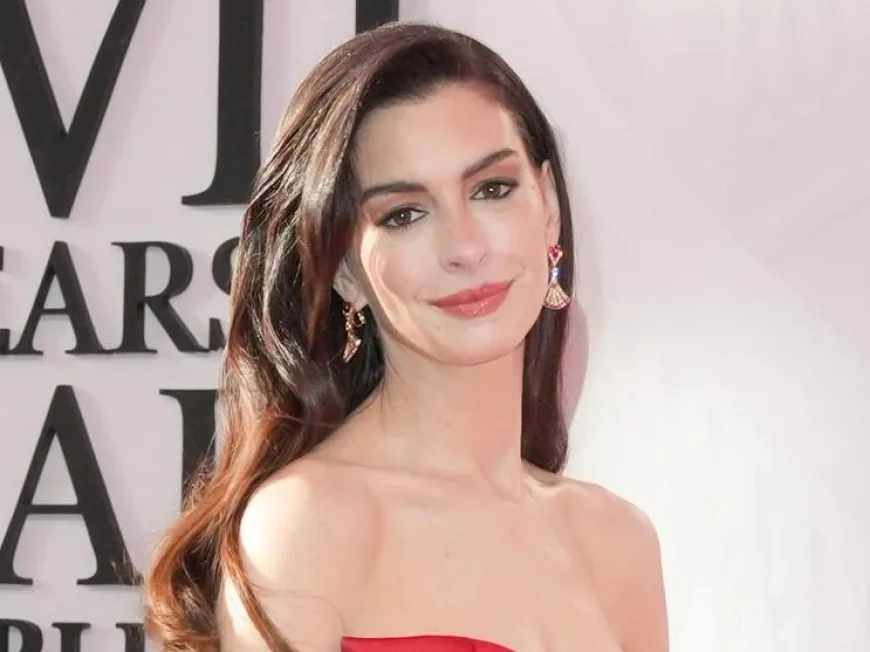 Anne Hathaway Dazzles in Dark Lingerie for Vogue Australia’s Photoshoot