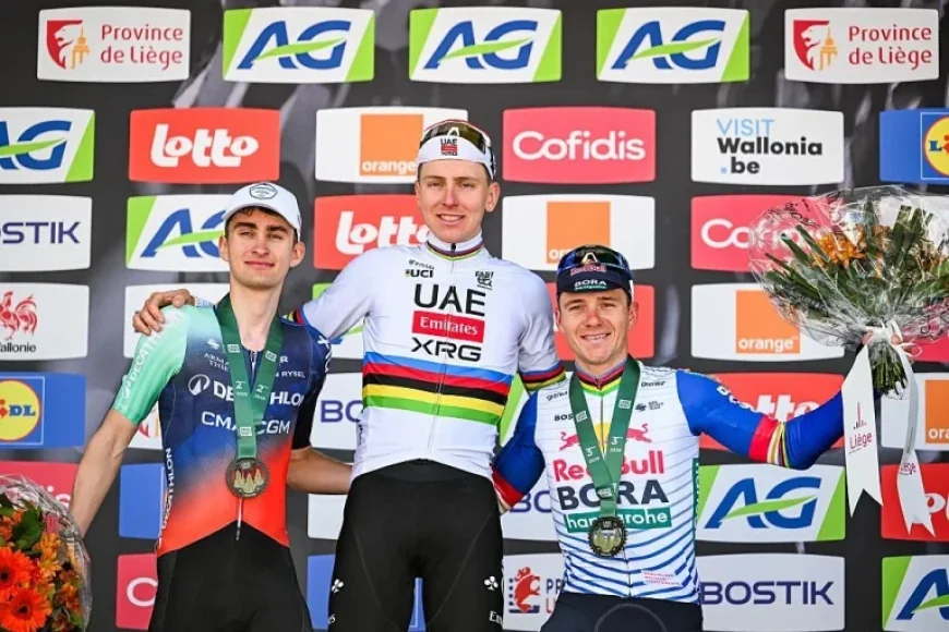 Tadej Pogačar Fined 5000 CHF at Liège-Bastogne-Liège Race