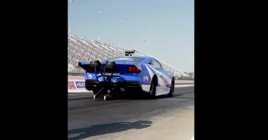Ford’s 2,200-HP Electric Mustang Sets 6.87-Second EV Quarter-Mile Record