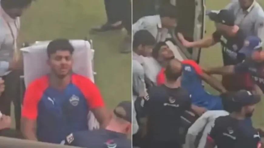Sahil Parakh rushed to hospital after face blow at Arun Jaitley Stadium