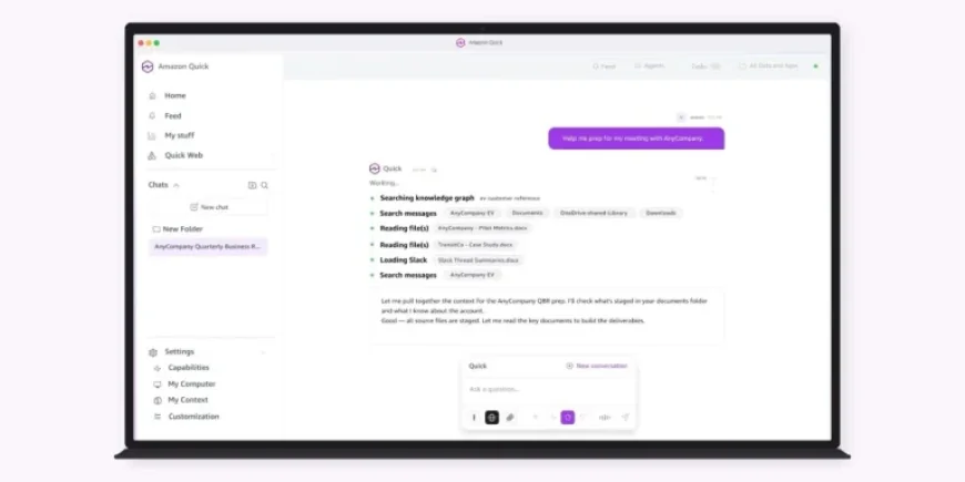 AWS Debuts Amazon Quick: Versatile AI Assistant for Apps, Tools, and Data