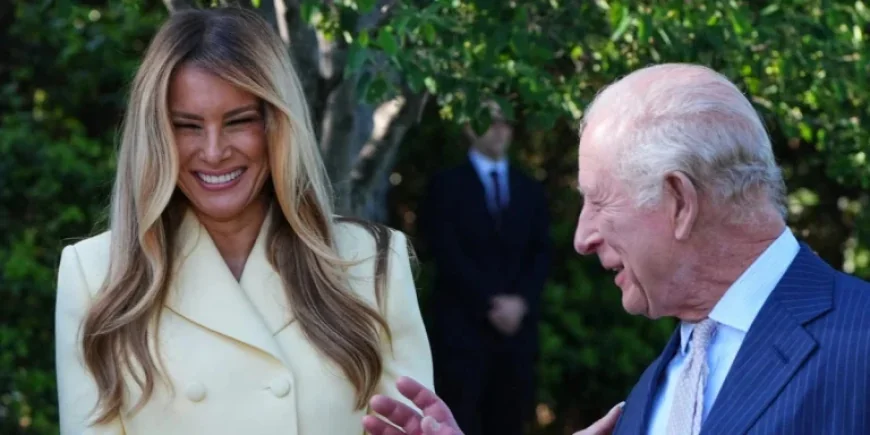 Melania Trump Embraces Butter-Yellow Trend Meeting King Charles, Camilla