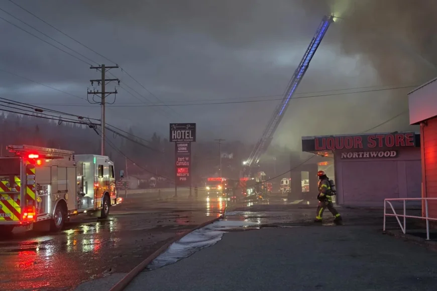 Prince George Fire Rescue finds flames at Nelly's Pub plaza
