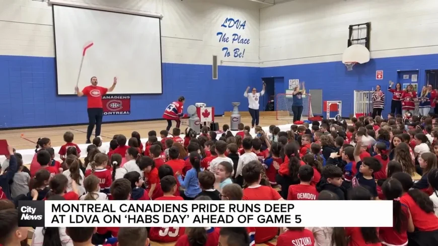 Adriano Leads Leonardo da Vinci Academy’s Habs Day Ahead of Montreal Game 5