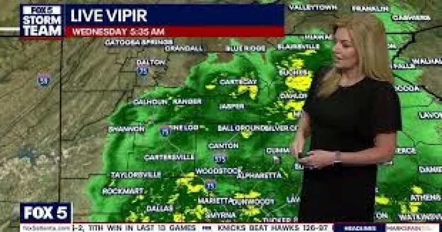 More than an inch falls at WTVM studios as Weather Atlanta stays wet