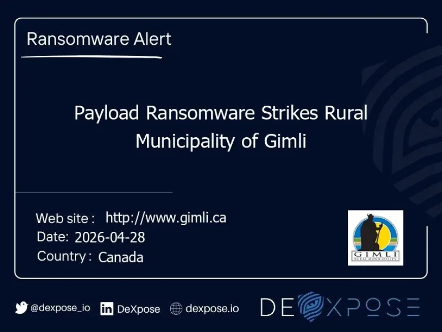 Payload Claims Cyberattack on Rural Municipality of Gimli — Ctv News Winnipeg