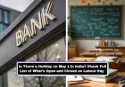 May 1 Holiday: India banks open in 8 states as closures spread