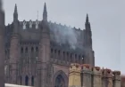 Merseyside crews extinguish fire at Liverpool Cathedral balcony