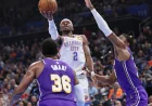 Lakers, Thunder Open Series Tuesday on Nba Schedule Today