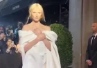 Alex Consani Wears Sheer Gucci Micro Minidress at Pre-Met Gala 2026