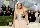 Blake Lively Met Gala return pairs Versace with 13-foot train