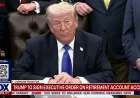 Trump Signs Proclamation in Oval Office, Linda Mcmahon Appears