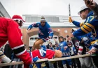 Dylan Hoerner Leaps Into Table Before Game 1, Buffalo Sabres Players Watch
