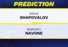 Mariano Navone Favored Over Denis Shapovalov at ATP Rome — Roman Andres Burruchaga