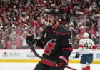 Sebastian Aho posts 3 goals in 6 playoff games