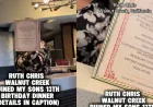 California woman says Ruth Chris denied birthday dinner over tracksuit