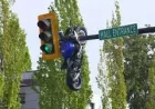 Delta Police Report Motorcycle On Traffic Light After Scott Road Crash
