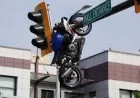 Delta Police Cite Speed in Motorcycle Hanging From Traffic Light Crash