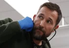 Noah Wyle Treats Laetitia Hollard Scrape on The Pitt Set