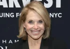 Katie Couric Shimmers in Naeem Khan Gown at Allie Molner Wedding