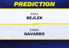 Emma Navarro Predicted Over Sara Bejlek in 3 Sets